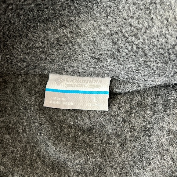 Columbia boy’s fleece jacket. Size L (14-16). Gray. - Picture 5 of 5